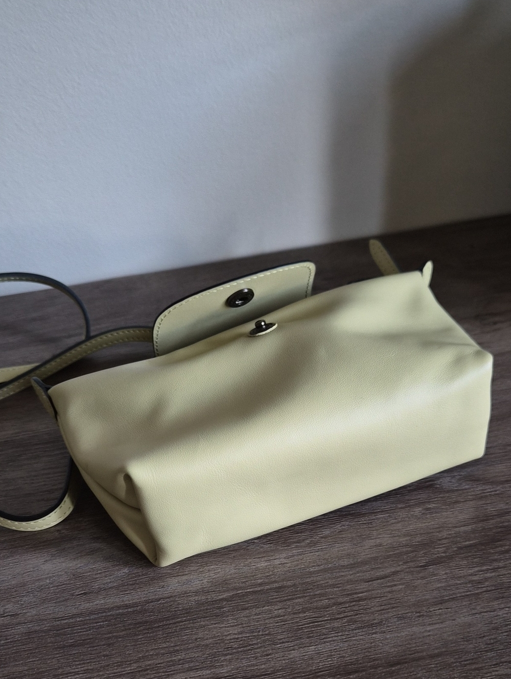 Longchamp Le Pliage Mini Top-Handle Bag in Color Pistachio. - Picture 3 of 3